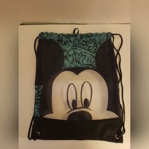 Mickey Mouse drawstring backpack.